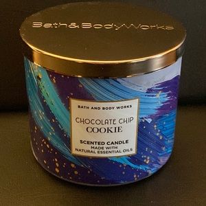 🆕 🍪 CHOCOLATE CHIP COOKIE - RARE Bath & Body Works 3 Wick Candle Bakery